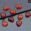 Pietre preziose in cristallo naturale rosso a forma di cuore per gioielli fai-da-te - Agata rossa
