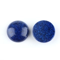 Lapis lazuli blue round cabochon stones with polished surface for DIY jewelry making - Lapis Lazuli Style (Qing Jin You Hua)