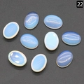Piedras preciosas de ópalo y piedra de luna sintéticas ovaladas para engastes de joyería - Opalo Sintético (13X18mm)