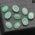 Oval shape light green natural crystal stone cabochon for jewelry inlay making - Green Aventurine