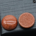 Round 18mm goldstone cabochons with sparkling red-brown finish for jewelry making - 18mm / Gold Sandstone