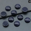 10pcs of 16mm round blue sandstone cabochons with shimmering starry surface for DIY jewelry - 16mm Blue Goldstone (Synthetic)