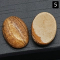 Ovale jaspis natuursteen cabochons met bruine en beige houtnerf patronen - Jaspis / 18x25mm