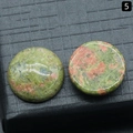 Polished round Unakite natural stone beads for DIY jewelry making accessories - 18mm / Unakite