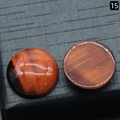 Polished round red tiger eye stone cabochon for jewelry making with cat eye effect - 18mm / Red Tiger Eye