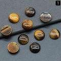 Polished round natural golden tiger eye stone beads for ring setting and DIY jewelry - 16mm Tiger Eye Stone
