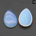 Pierre d'opale en goutte avec reflets bleus pour l'incrustation de bijoux DIY - Opale Synthétique (18×25mm)