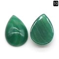 Cabochon en agate verte en forme de poire pour montures de bijoux et bagues DIY - Agate Verte (18×25mm)