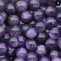 Perles rondes en améthyste violette naturelle pour bijoux DIY pierres de 10mm en vrac - Perle Ronde 10mm Sans Trou / Améthyste