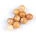Lot de perles rondes en agate orange polie de 10mm pour la création de bijoux DIY - Perle Ronde 10mm Sans Trou / Jade Jaune