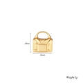Detailed view of 10mm golden handbag charm for DIY jewelry making with weight spec - Handbag Style 2
