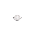 Zilveren Sint-Benedictus-connector met twee gaten voor DIY religieuze armbanden - Staal 10#