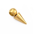 Goldener Edelstahl-Spike-Anhänger mit Kugeloberteil für DIY-Schmuck und Piercings - Gold #1