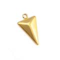 DIY Goldener Edelstahl Kegelanhänger mit 3D Geometrie für Schmuckherstellung - 4# Gold