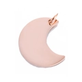 Polished rose gold crescent moon pendant charm with jumping ring for DIY jewelry - Moon / Rose Gold