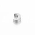 Perle d'espacement lune en acier inoxydable poli argenté avec trou pour bijoux DIY - Lune / Acier