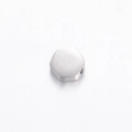Perle hexagonale en acier inoxydable argenté avec trou latéral pour bijoux DIY - Hexagone / Acier