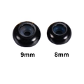 Black DIY adjustable stopper beads in 9mm and 8mm sizes for stainless steel bracelets - 8x4mm / Black