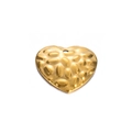 Gouden hartvormige hanger met gehamerde textuur voor DIY sieraden maken - Hart / Goud