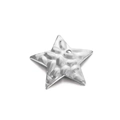 Zilveren gehamerde roestvrijstalen sterhanger voor doe-het-zelf sieraden en kettingen - Pentagram / Staalkleur