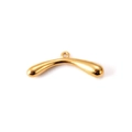 Conector de arco hueco de acero inoxidable dorado geométrico irregular para collares DIY - 3,4 cm x 1,0 cm / Estilo de Arco Aerodinámico (1#)
