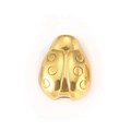 18k gold-plated ladybug spacer bead with polished finish for DIY jewelry making - Ladybug Shape (2#)