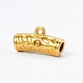 Cilindro dorado con grabados de sol y estrellas y anillo de suspensión integrado - Dorado 6# (Tubo de Sol Largo)