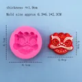 Roze siliconen vorm voor leeuwendans voor DIY zeep en chocolade van 6,3x6,1x2,3cm - 5125-Klein / Willekeurige Kleur