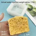 Stampo in silicone quadrato per toast 110g per candele fai da te e saponi artigianali - Modello 6649 (Riempimento Acqua 110g)