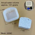Stampo in silicone per candele a forma di toast, altezza 9,5cm e capacità acqua 121g - Modello 8358 (Riempimento Acqua 120g)