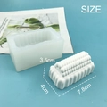 Stampo rettangolare in silicone con trama perlata per sapone e candele, lungo 7,8 cm - Forma a Trama Perlata Rettangolare (3882) / 3882