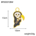 Cartoon reaper enamel charm with dimensions 1.5cm by 1.0cm and weight 0.8g details - Cartoon Reaper (BP000072BW)