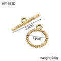 Makrodetail des goldenen Spiral-Knebelverschlusses und Perlenrings für DIY-Schmuck - Gold Perlen Ring Stil (HP1653D)