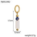 Macro detail of star pearl bead pendant with 1.7cm height and 0.4cm width dimensions - Bead and Column Set (PJ00529B2)