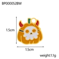 Detail showing a 1.5cm Halloween skull pumpkin charm with weight and size specifications - Pumpkin Devil Style (BP000052BW)