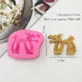 Detailed dragon silicone mold with dimensions 7x6x1.6cm for fondant and chocolate making - Right Dragon