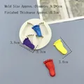 Stampo in silicone per decorazioni torte in cioccolato con impronte di piedi - Impronta / Colore Casuale