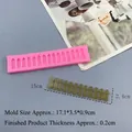Moule en silicone rose pour clôture en fondant et décoration de gâteau dorée créative - 2843-Clôture / Rose