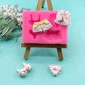 Stampo in silicone per ciondoli fai-da-te a forma di vestiti su supporto display - Rosa (Forma di Abbigliamento)