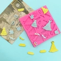 Siliconen fondant mal met vintage jurk, hoge hakken, vogel en ring voor taart decoratie DIY - Roze