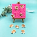 Stampo in silicone rosa per caratteri cinesi per decorazione torte e cioccolato - Testo Felicità A Prescindere Dall'Età (QH6552)