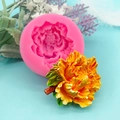 Stampo in silicone peonia 3D per sapone artigianale, candele e decorazioni per torte - Rosa
