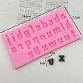 Gothische Buchstaben Silikonform für Fondant und Kuchendekoration aus lebensmittelechtem Silikon - Gothic Kleinbuchstaben