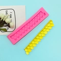 Stampo in silicone rosa a onde di perle per decorazione torte fondente e cioccolato fai-da-te - Rosa
