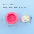Stampo in silicone a forma di loto per sapone e torte con prodotto finito bianco - Forma di Loto