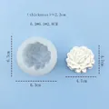 Stampo in silicone a forma di rosa per torte al cioccolato o candele con misure - Forma di Rosa