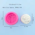 Moule en silicone et modèle en plâtre avec relief de fille de la forêt et dimensions - Style 6 (Couleur Aléatoire)