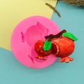 Granatapfel Silikonform in Rosa für DIY Fondant Kuchen und Schokoladen Dekoration - Granatapfel Design (QH1651)