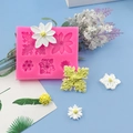 Europese vintage bloemen siliconen vorm voor DIY cake fondant en chocolade decoratie - Roze