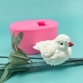 Molde de silicona de pájaro para manualidades con estatua de pájaro de yeso 3D - Forma de pájaro